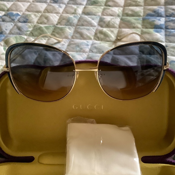 Gucci Women\'s Oversized Square Sunglasses, 58mm Blue Radiant main image 12